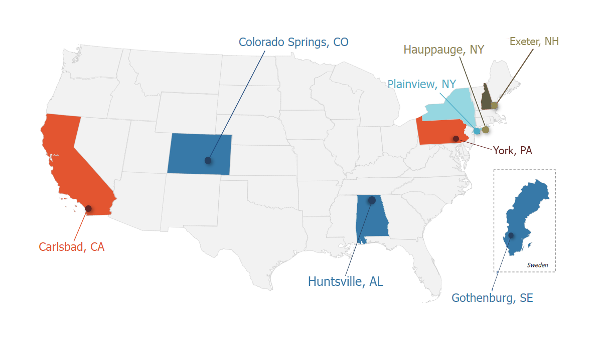 Frontgrade locations