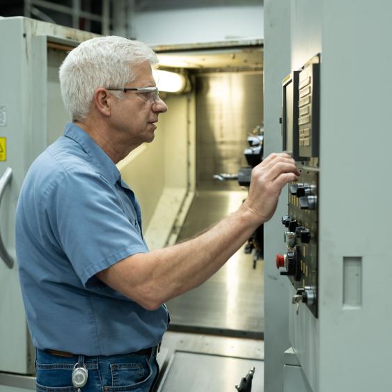 Employee checking panel
